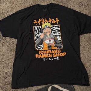 Naruto Ichiraku Ramen Shop Graphic Tee - Black